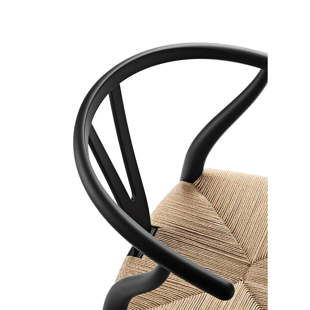 CH24 Wishbone Dining Chair - Black - Image 5