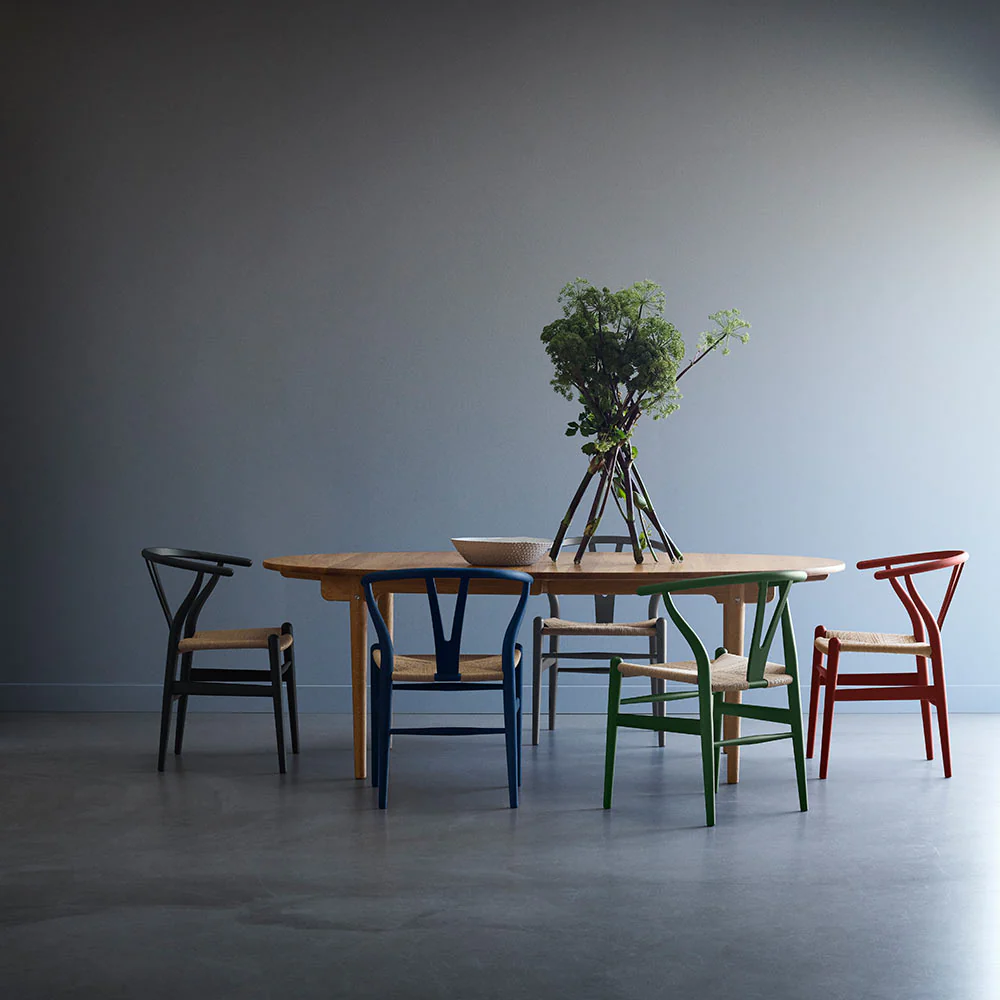 CH24 Wishbone Dining Chair - Blue - Image 6