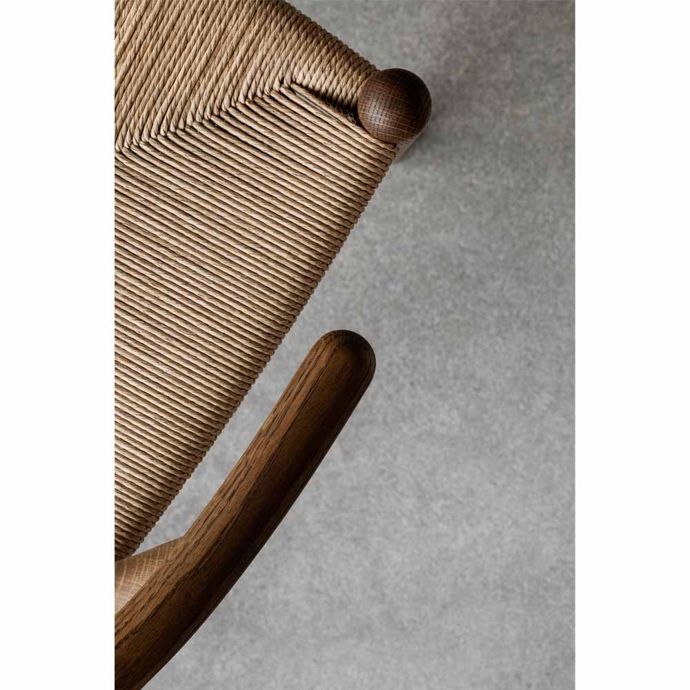 CH24 Wishbone Dining Chair - Natural Paper Cord, Oak Smoked Oil - Image 7