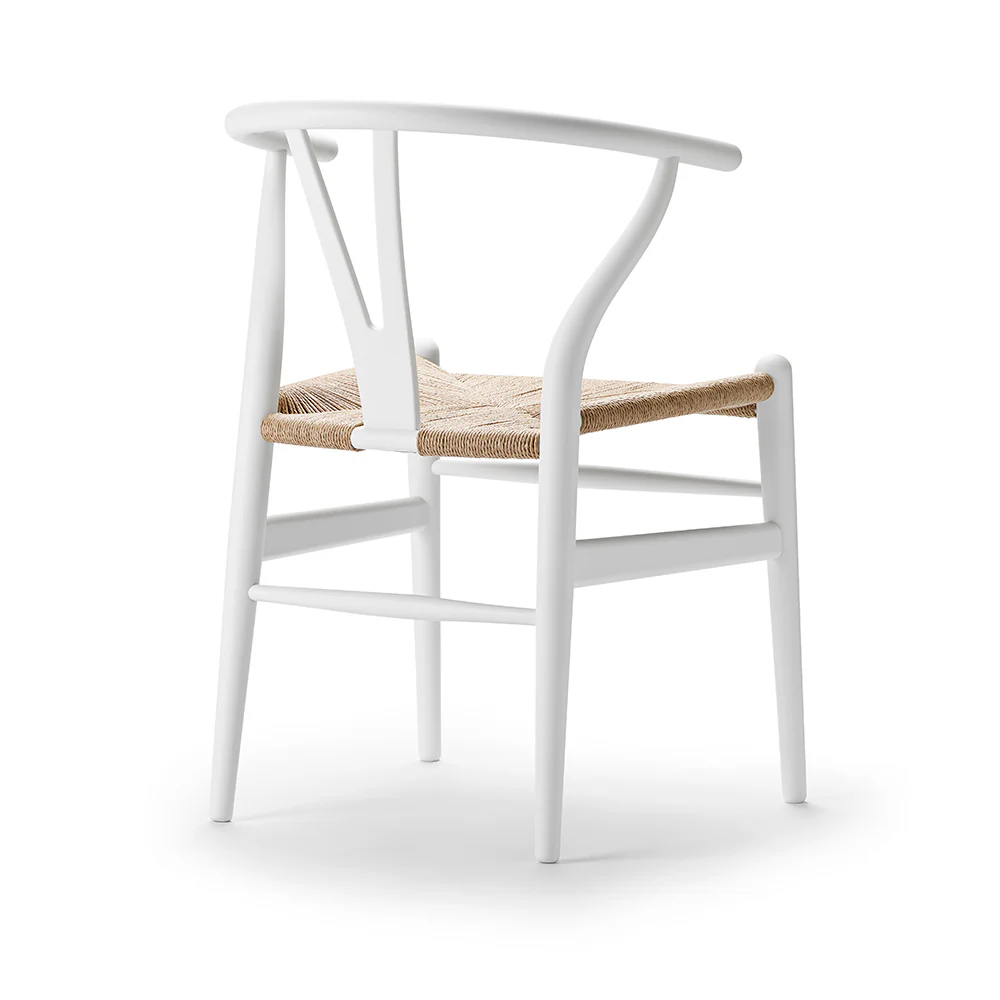 CH24 Wishbone Dining Chair - Natural White - Image 3