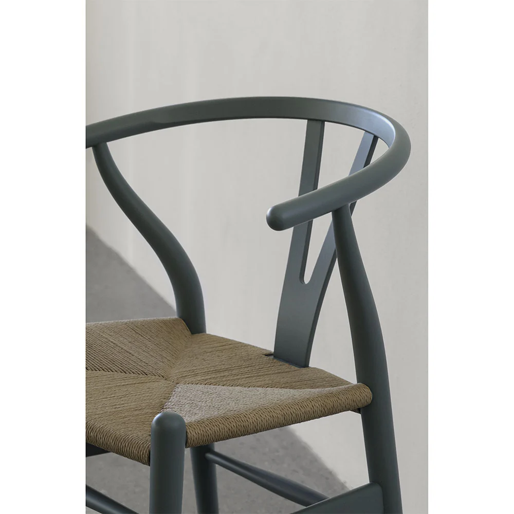 CH24 Wishbone Dining Chair - Pewter - Image 5