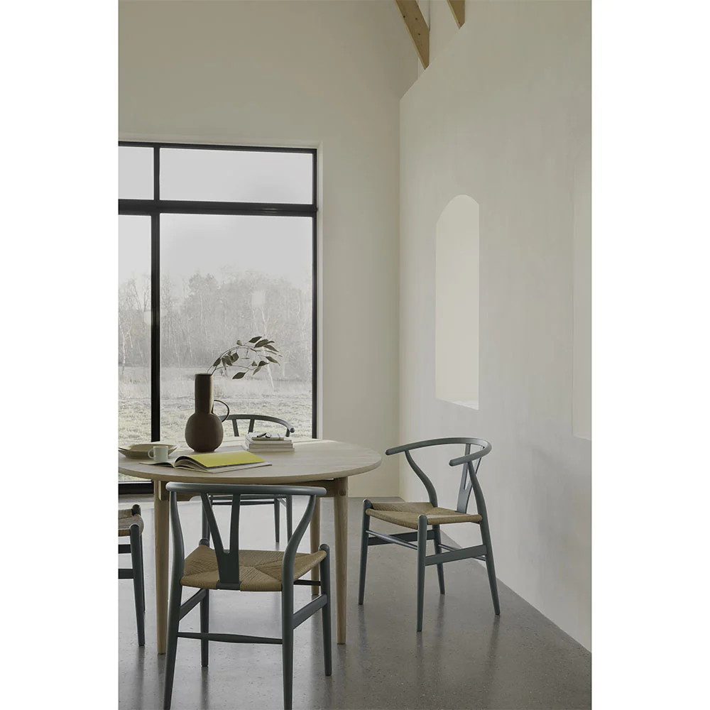 CH24 Wishbone Dining Chair - Pewter - Image 7
