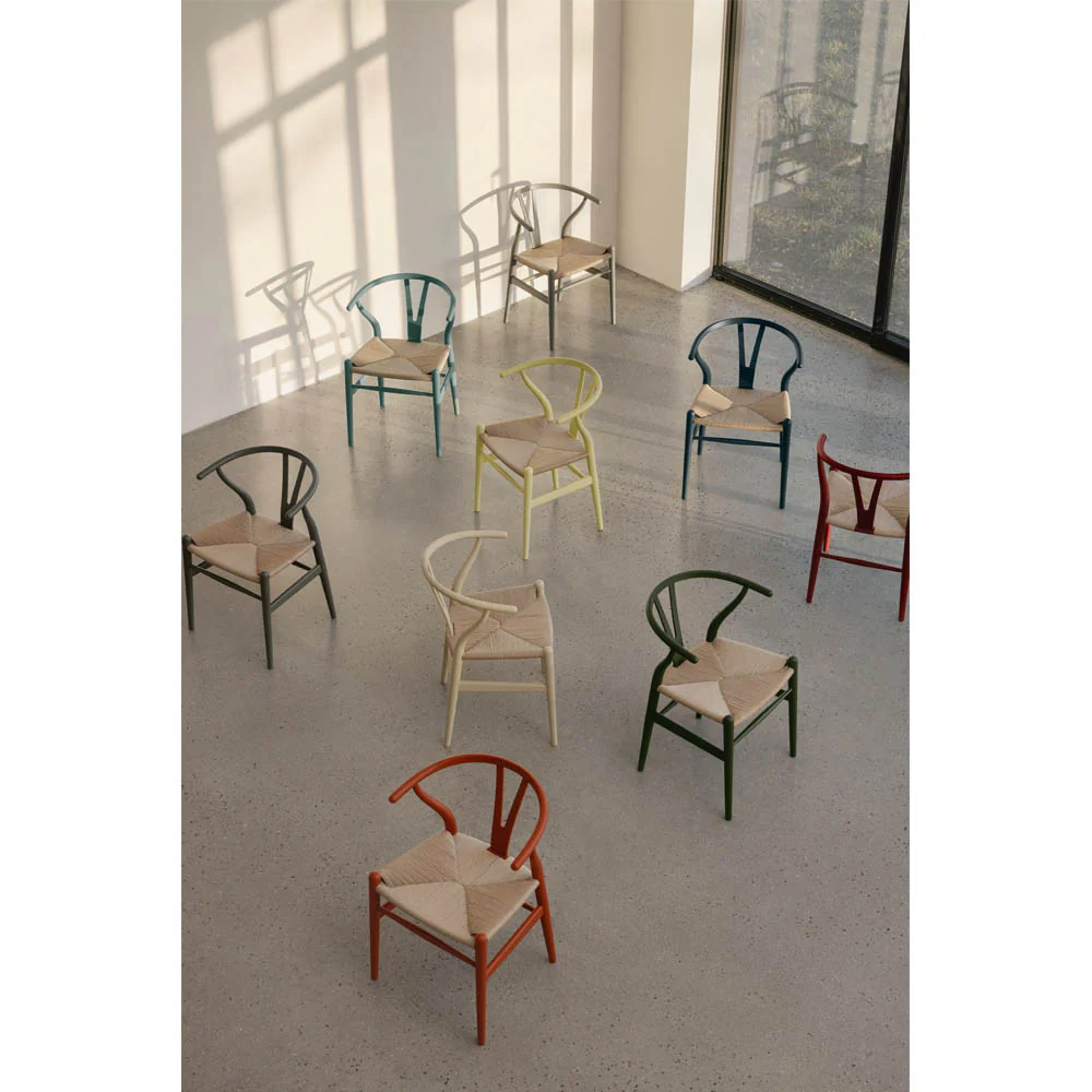 CH24 Wishbone Dining Chair - Pewter - Image 9