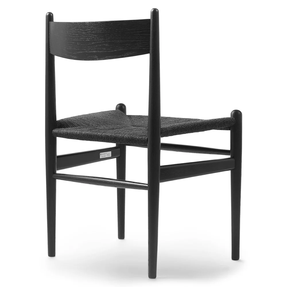 CH36 Dining Chair - Black Paper Cord - Image 2