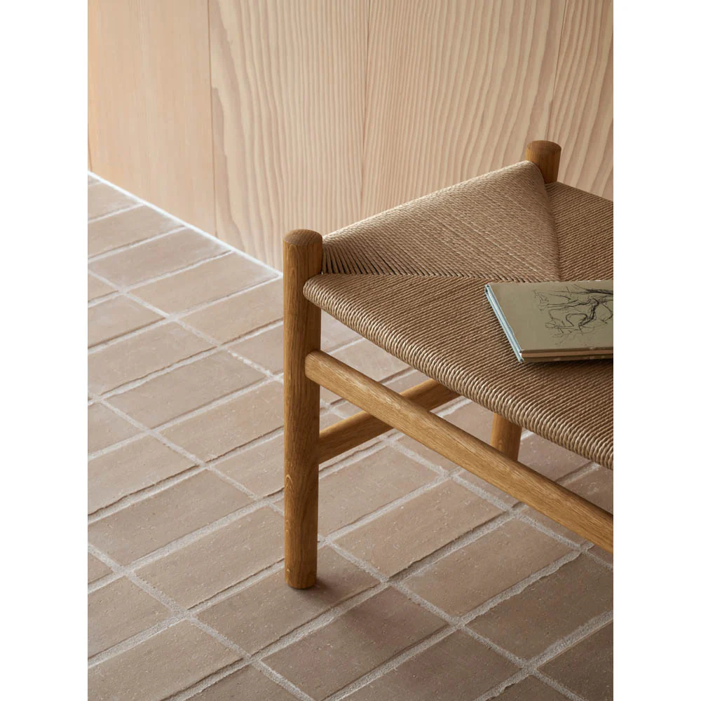 CH53 Footstool - Natural Paper Cord - Image 6