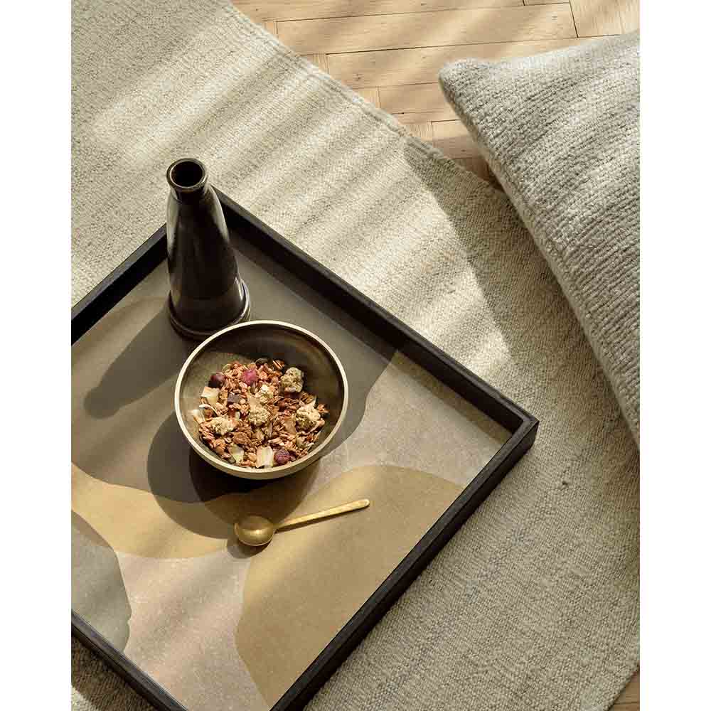 Cinnamon Layered Dots Glass Tray - Square, Small - Image 5