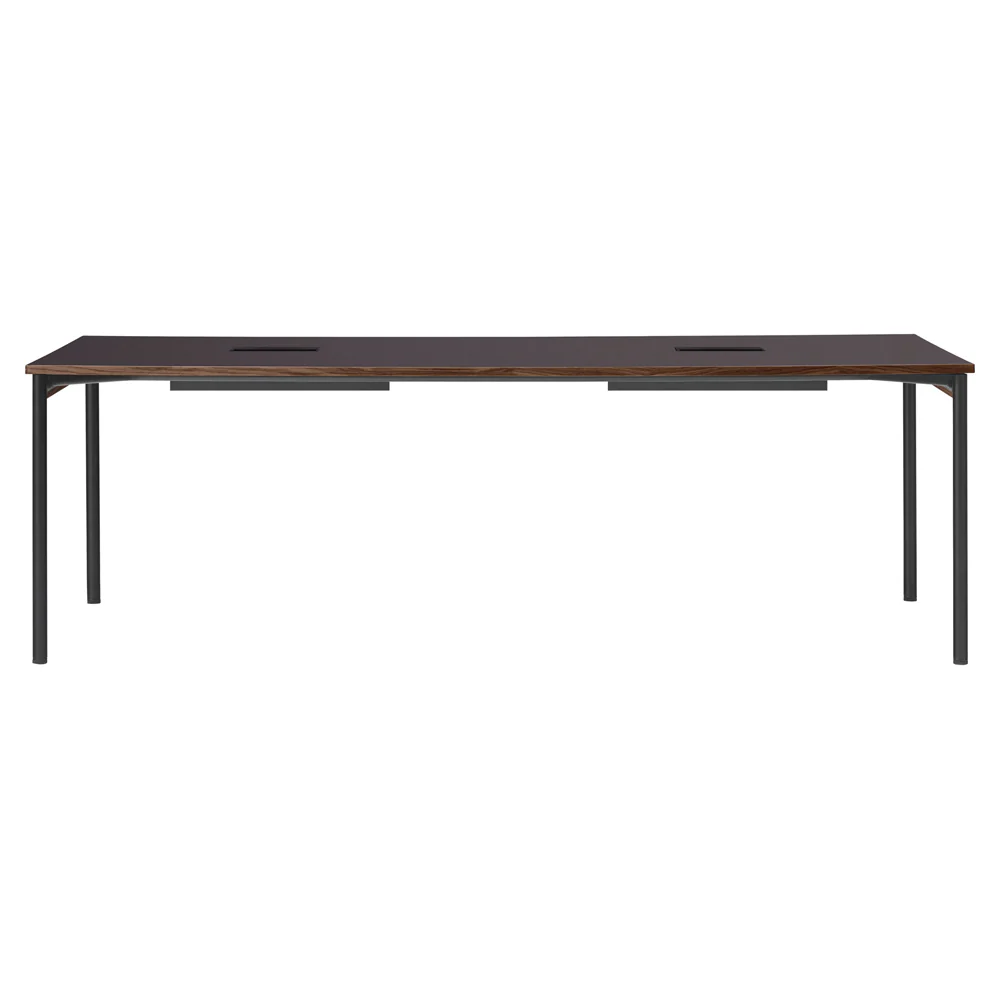 Co 94.5" Table Management - Black Base, Terra Laminate
