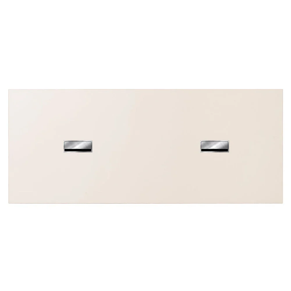 Co 94.5" Table Management - Chrome Base, Creme Laminate - Image 2
