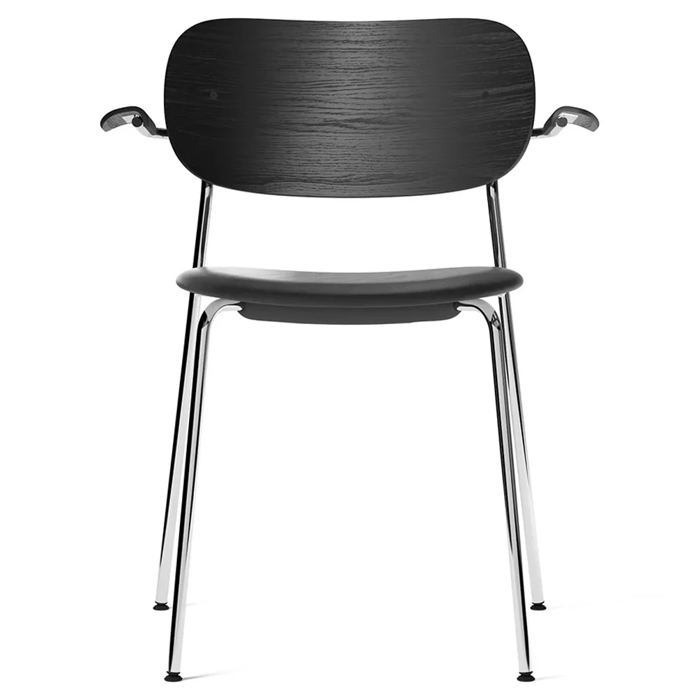 Co Seat Upholstered Dining Armchair - Black Oak - Image 4