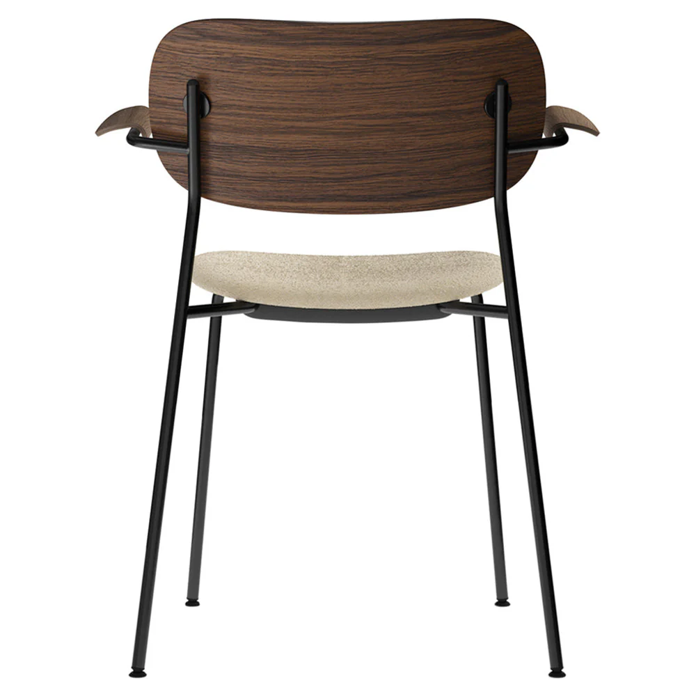 Co Seat Upholstered Dining Armchair - Dark Stained Oak - Image 3