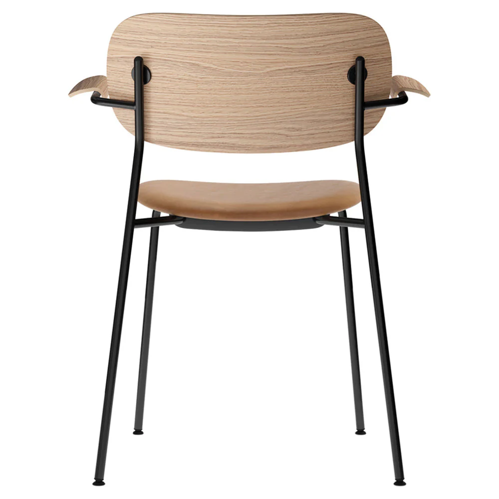 Co Seat Upholstered Dining Armchair - Natural Oak - Image 2