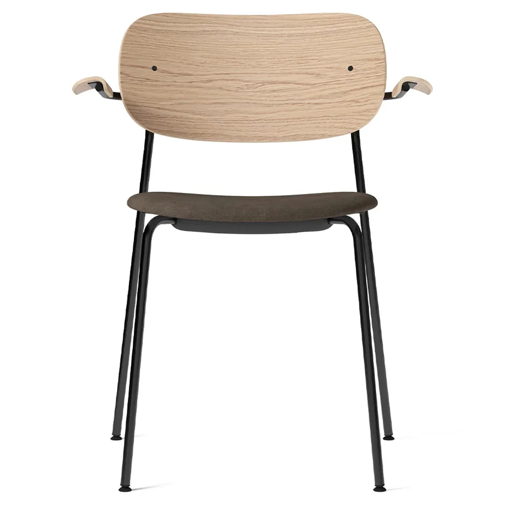 Co Seat Upholstered Dining Armchair - Natural Oak - Image 3