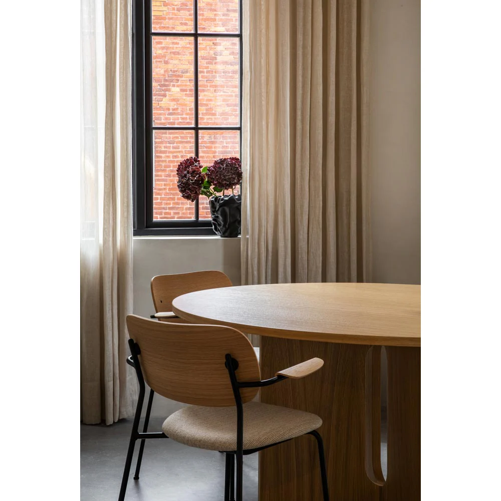 Co Seat Upholstered Dining Armchair - Natural Oak - Image 6