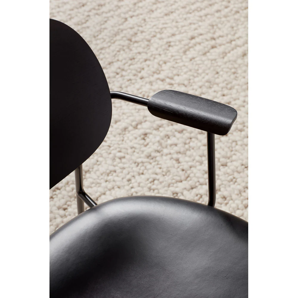 Co Seat Upholstered Lounge Chair - Black Oak - Image 4