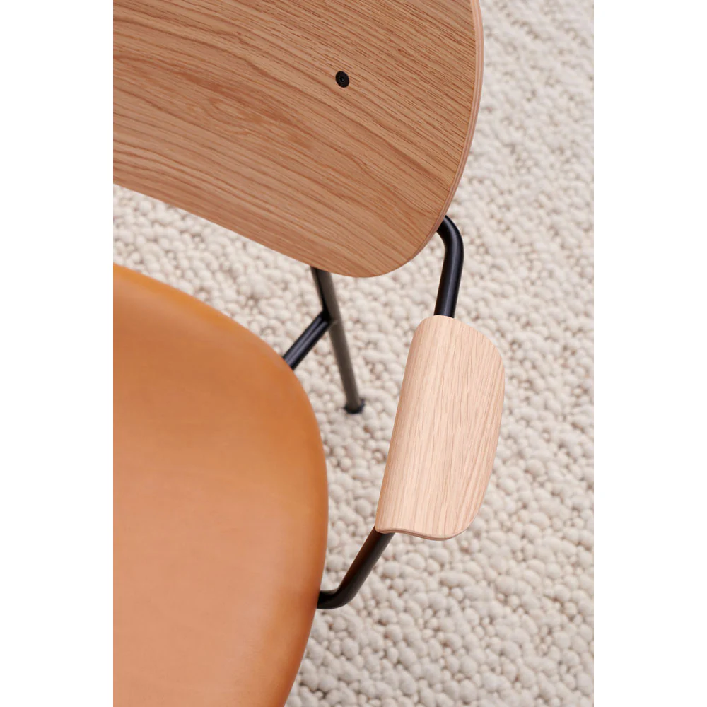 Co Seat Upholstered Lounge Chair - Natural Oak - Image 4