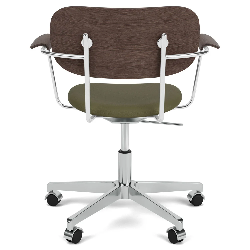 Co Seat Upholstered Task Armchair - Dark Stained Oak - Image 3
