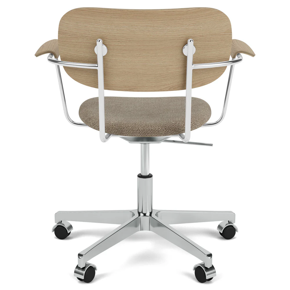 Co Seat Upholstered Task Armchair - Natural Oak - Image 3