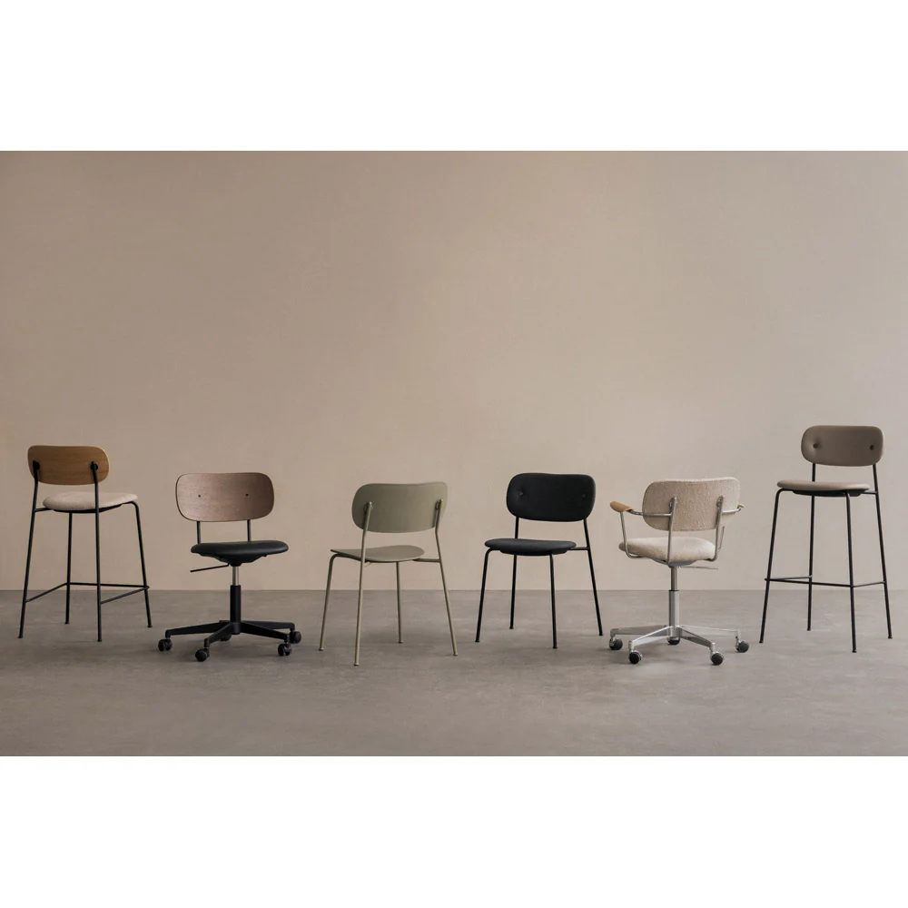 Co Seat Upholstered Task Armchair - Natural Oak - Image 7