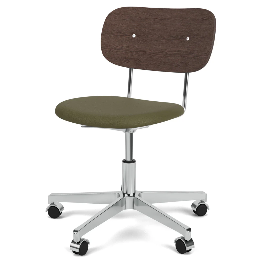 Co Seat Upholstered Task Chair - Dark Stained Oak - Image 2