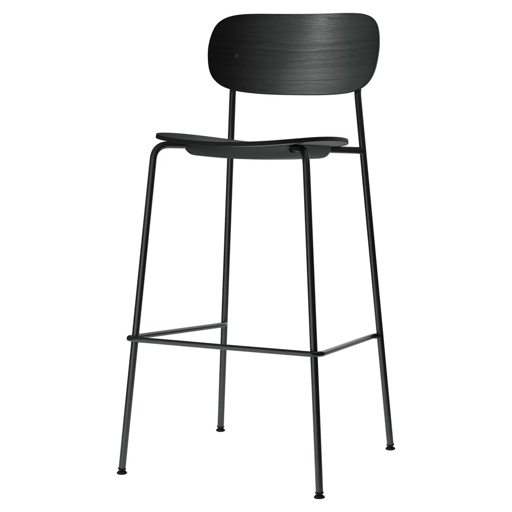 Co Unupholstered Bar Counter Chair - Black Oak