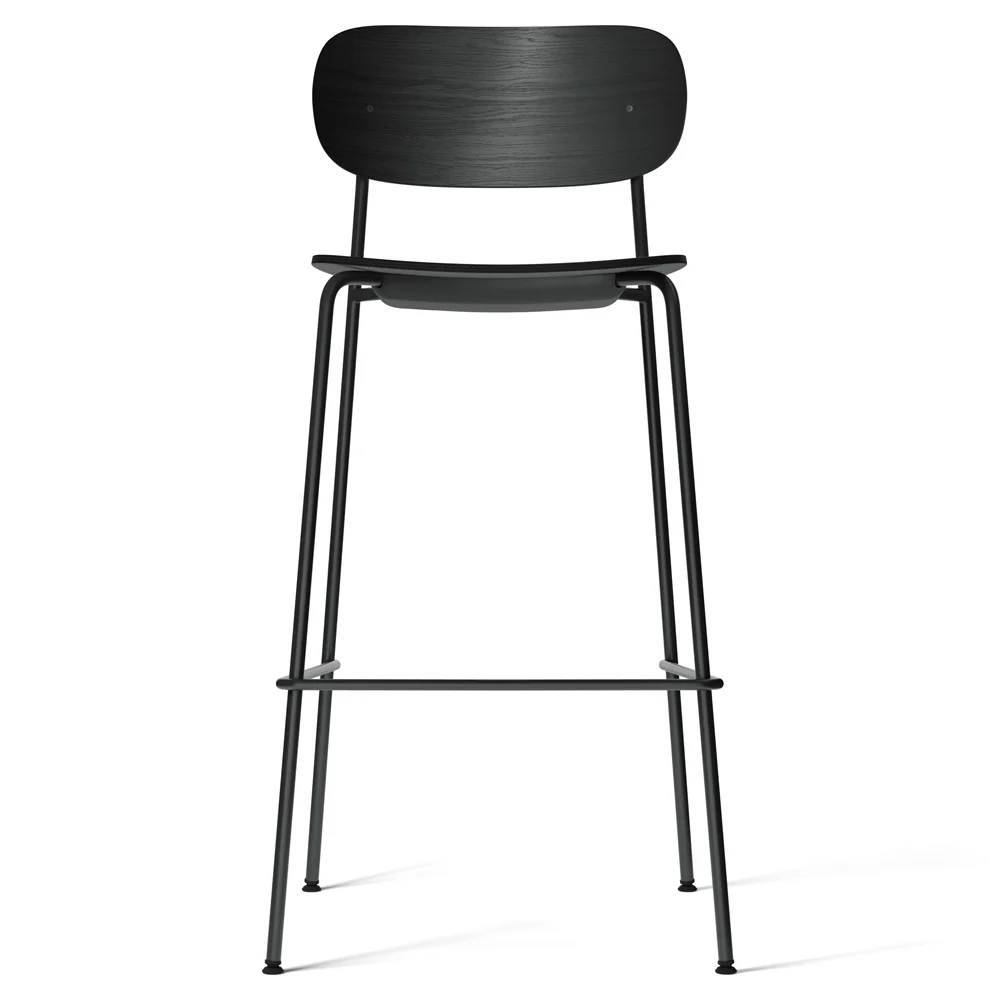 Co Unupholstered Bar Counter Chair - Black Oak - Image 2