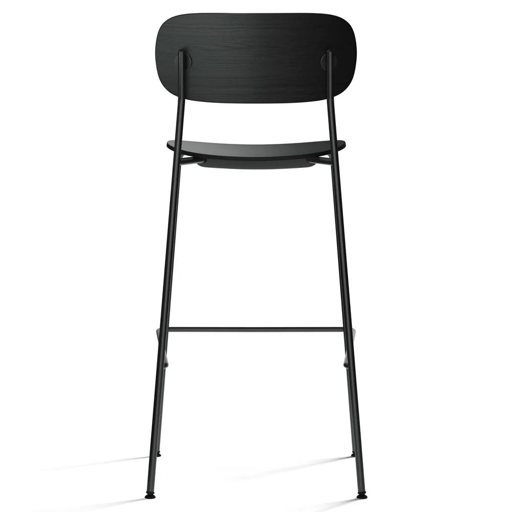 Co Unupholstered Bar Counter Chair - Black Oak - Image 3