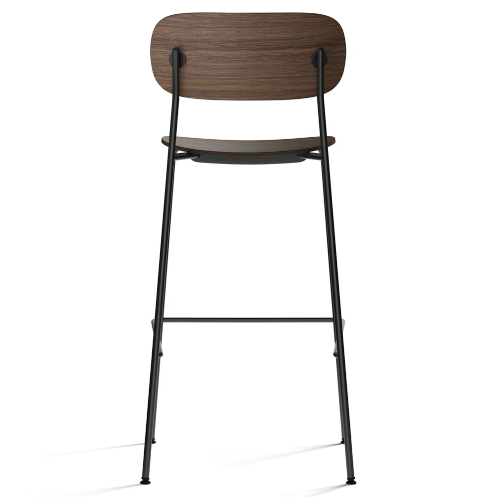 Co Unupholstered Bar Counter Chair - Dark Stained Oak - Image 3