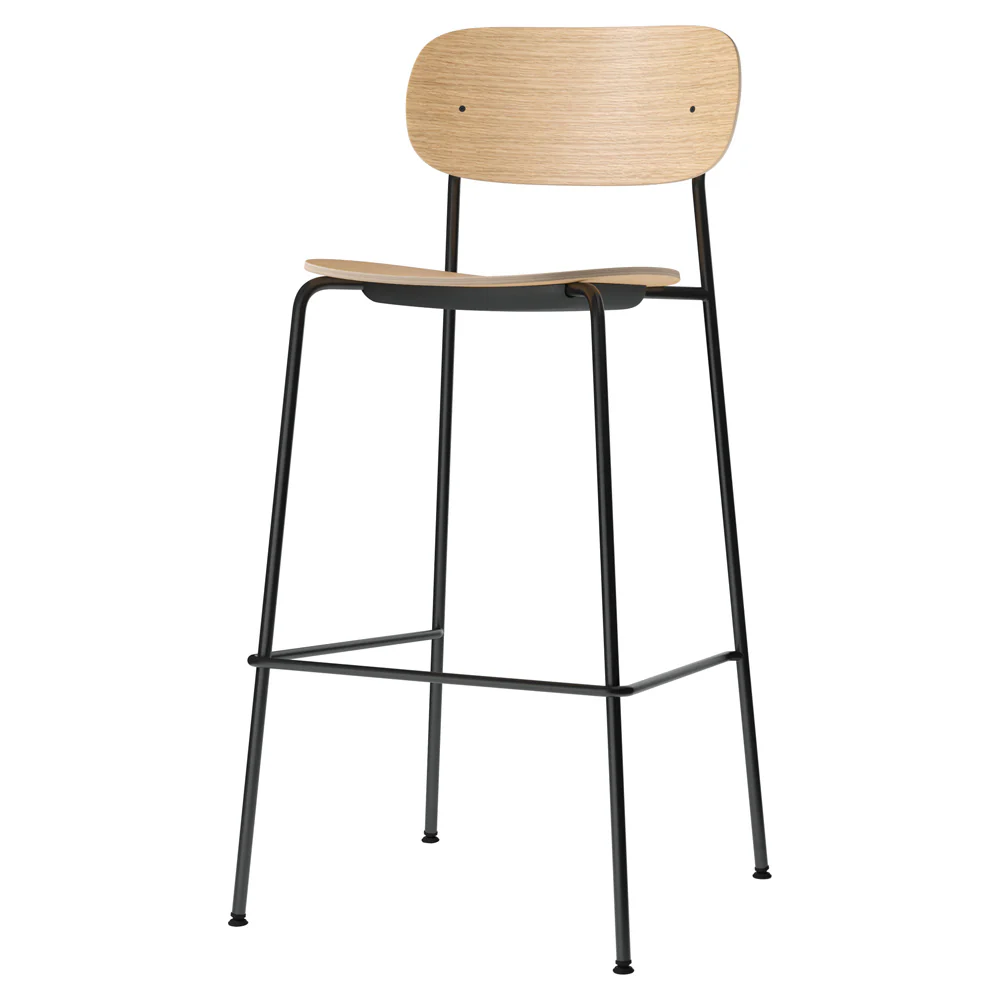Co Unupholstered Bar Counter Chair - Natural Oak