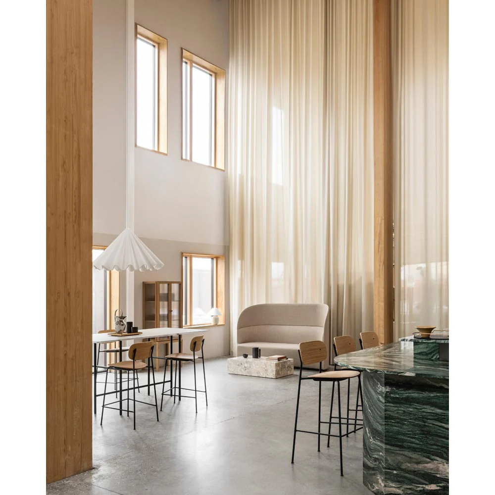Co Unupholstered Bar Counter Chair - Natural Oak - Image 10