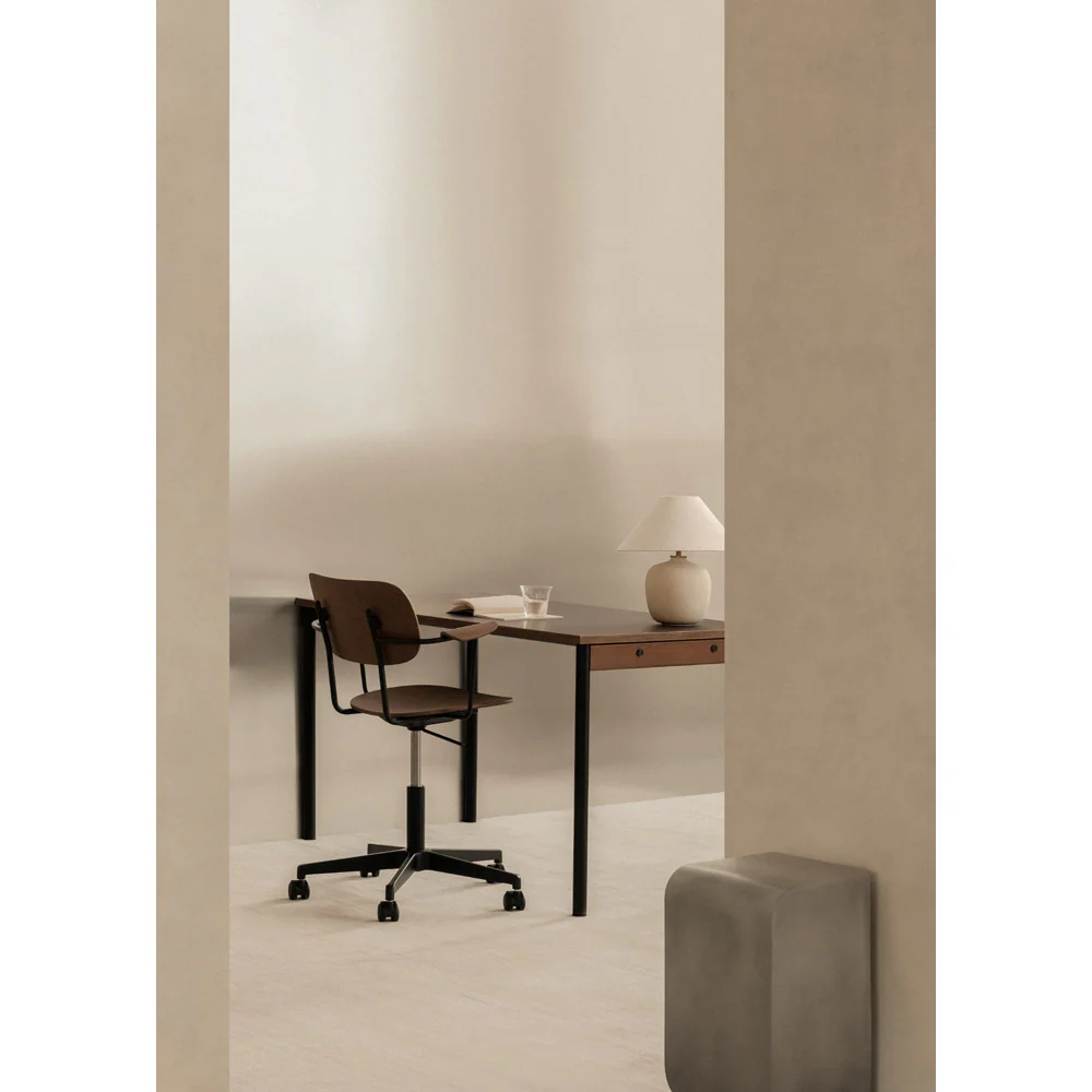 Co Unupholstered Task Armchair - Black Base, Black Oak - Image 5
