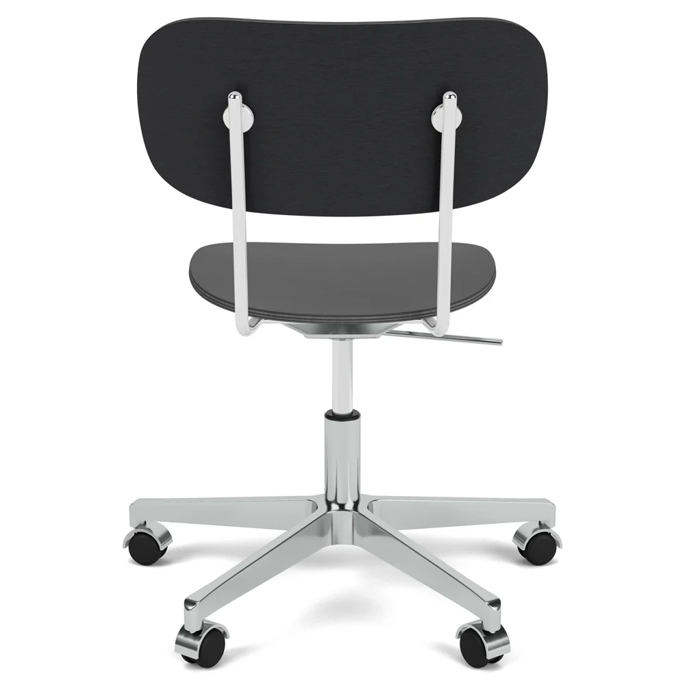 Co Unupholstered Task Chair - Polished Base, Black Oak - Image 3