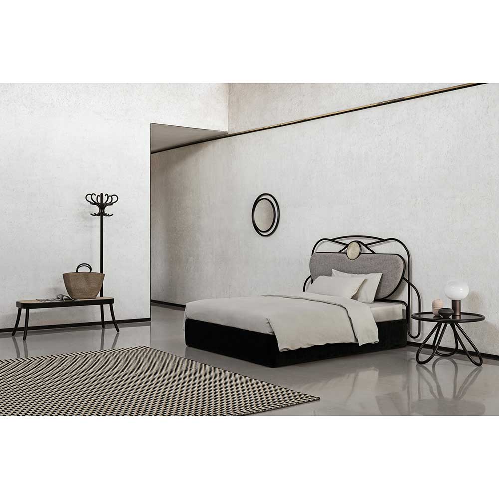 Coat Rack Bench - Cane, Black - Image 6