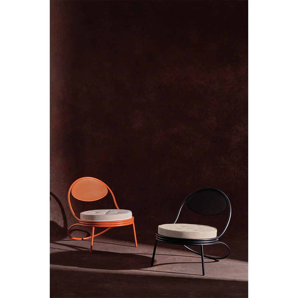 Copacabana Outdoor Lounge Chair - Lorkey 41, Black Semi Matte Base - Image 10