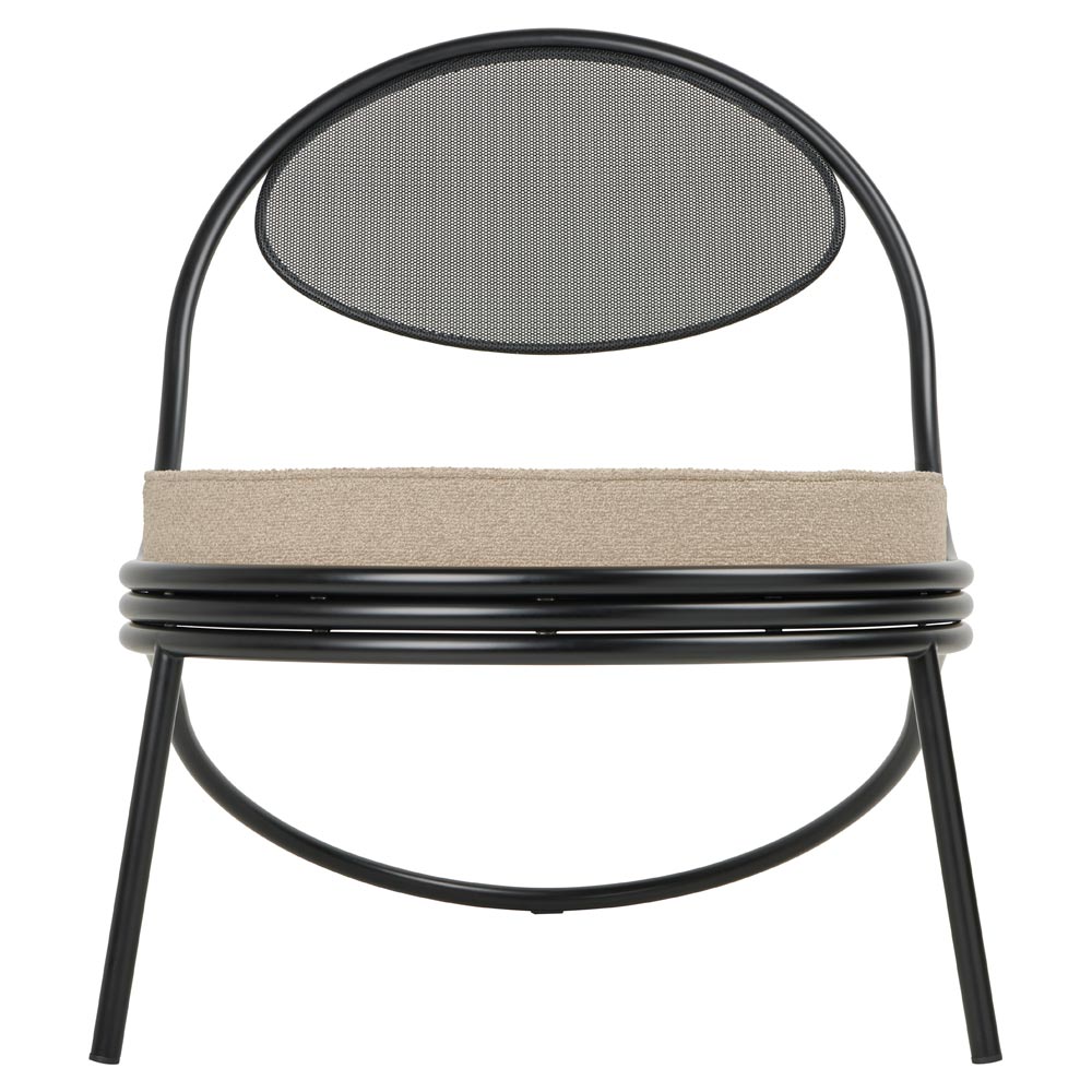 Copacabana Outdoor Lounge Chair - Lorkey 41, Black Semi Matte Base - Image 2