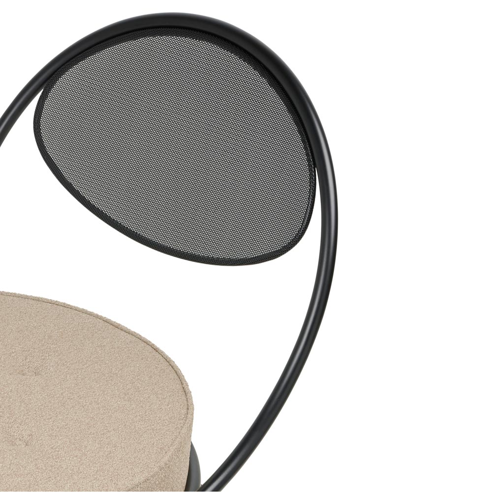 Copacabana Outdoor Lounge Chair - Lorkey 41, Black Semi Matte Base - Image 5
