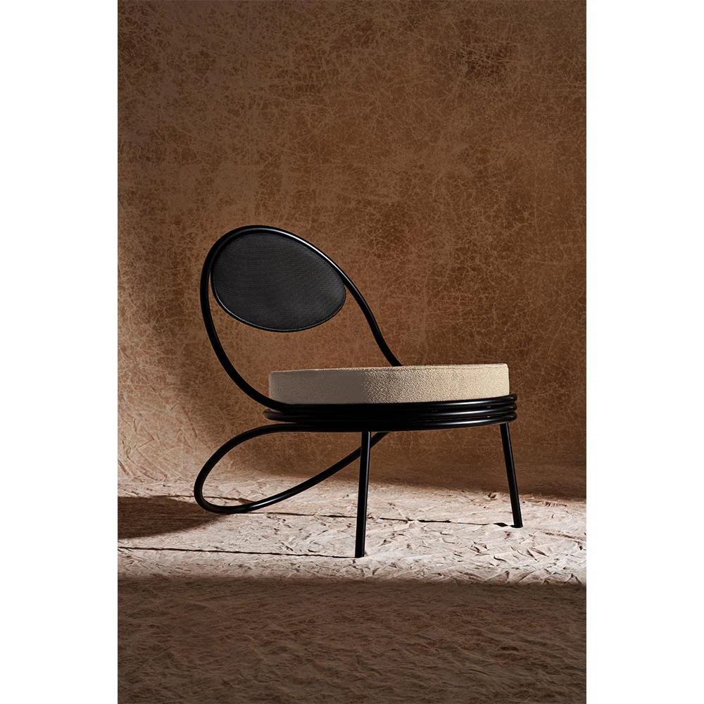 Copacabana Outdoor Lounge Chair - Lorkey 41, Black Semi Matte Base - Image 9