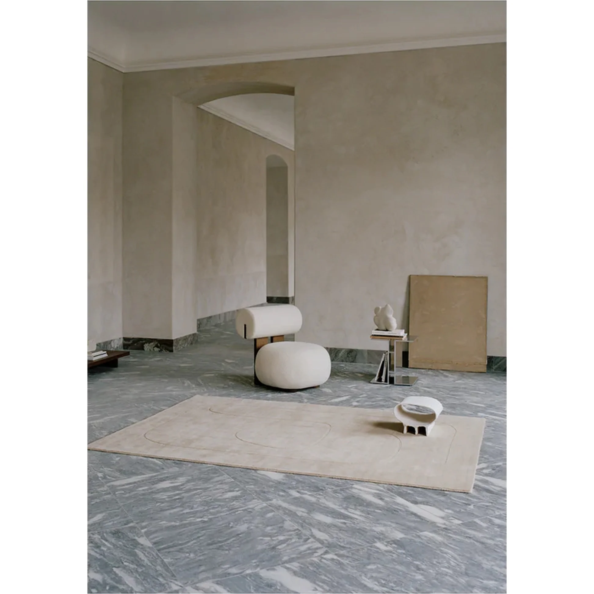 Cursive Expanse Rug - Beige - Image 2