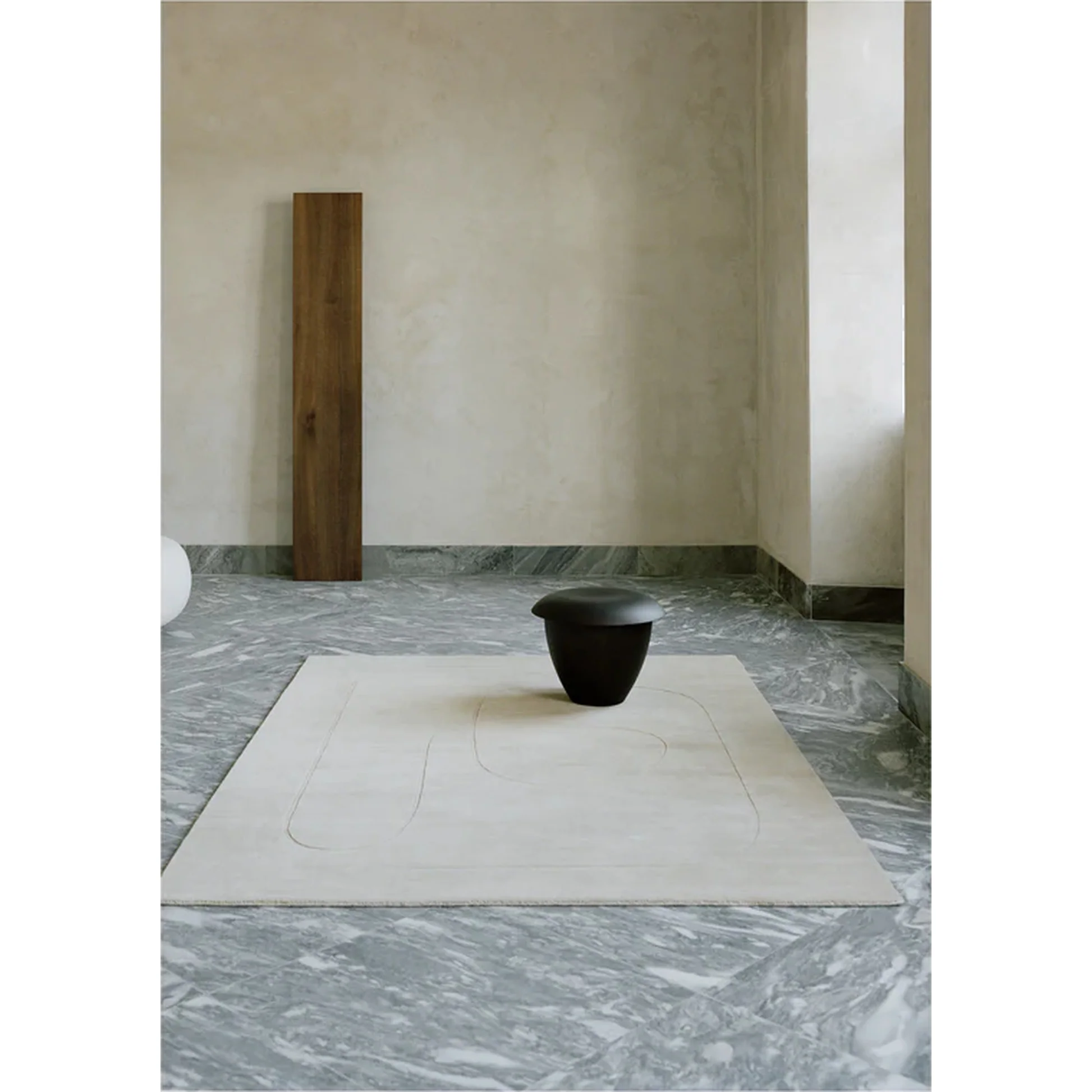 Cursive Expanse Rug - Beige - Image 3