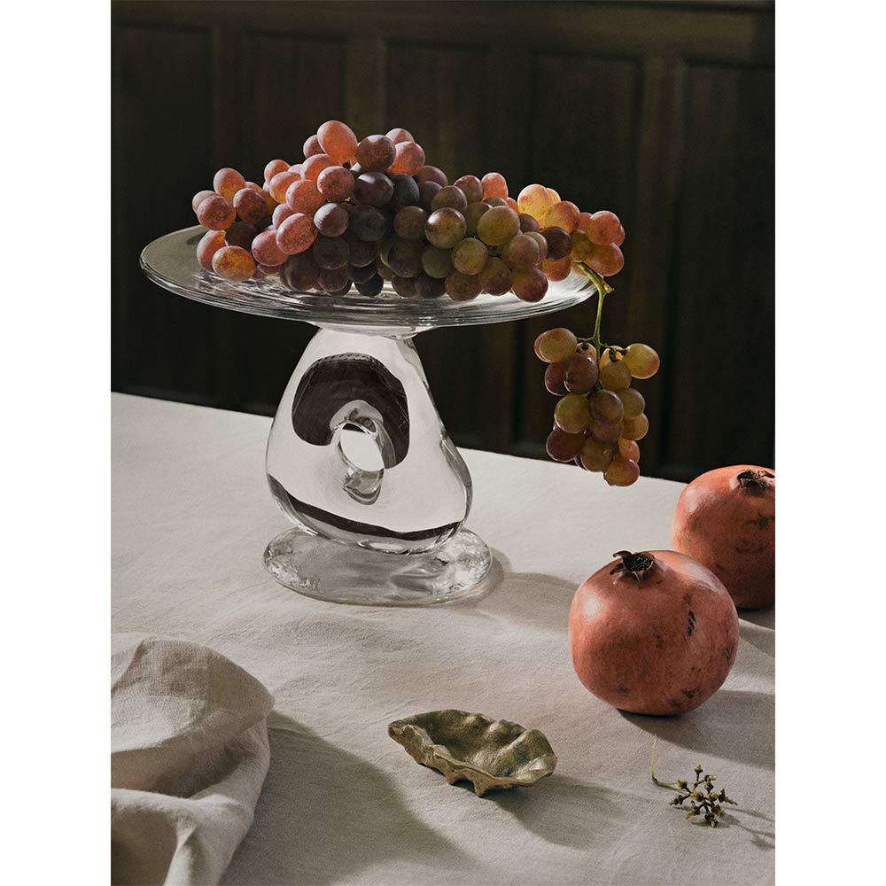 Damo Glass Centerpiece - Clear, Large - Image 3