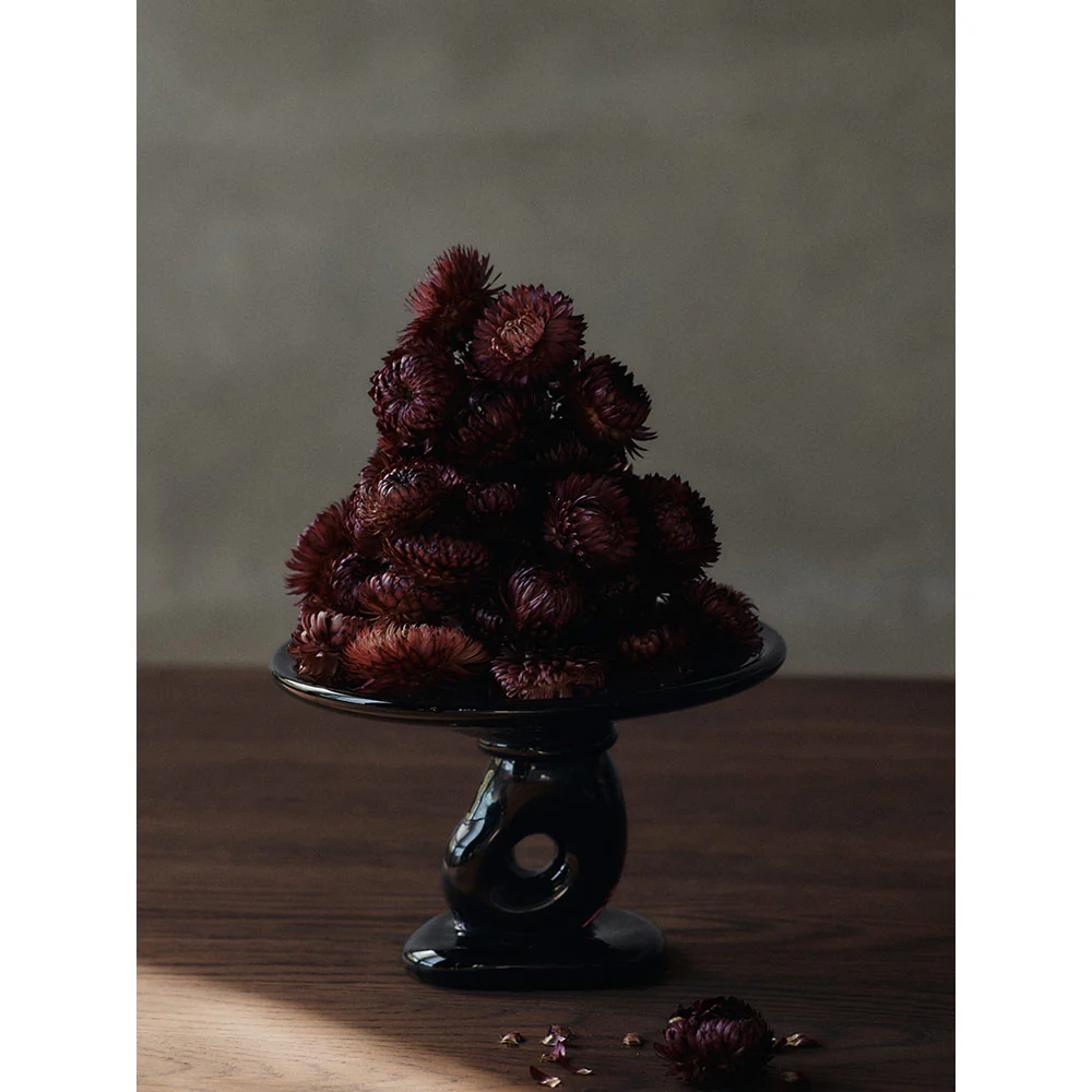 Damo Glass Centerpiece - Dark Grape, Small - Image 3