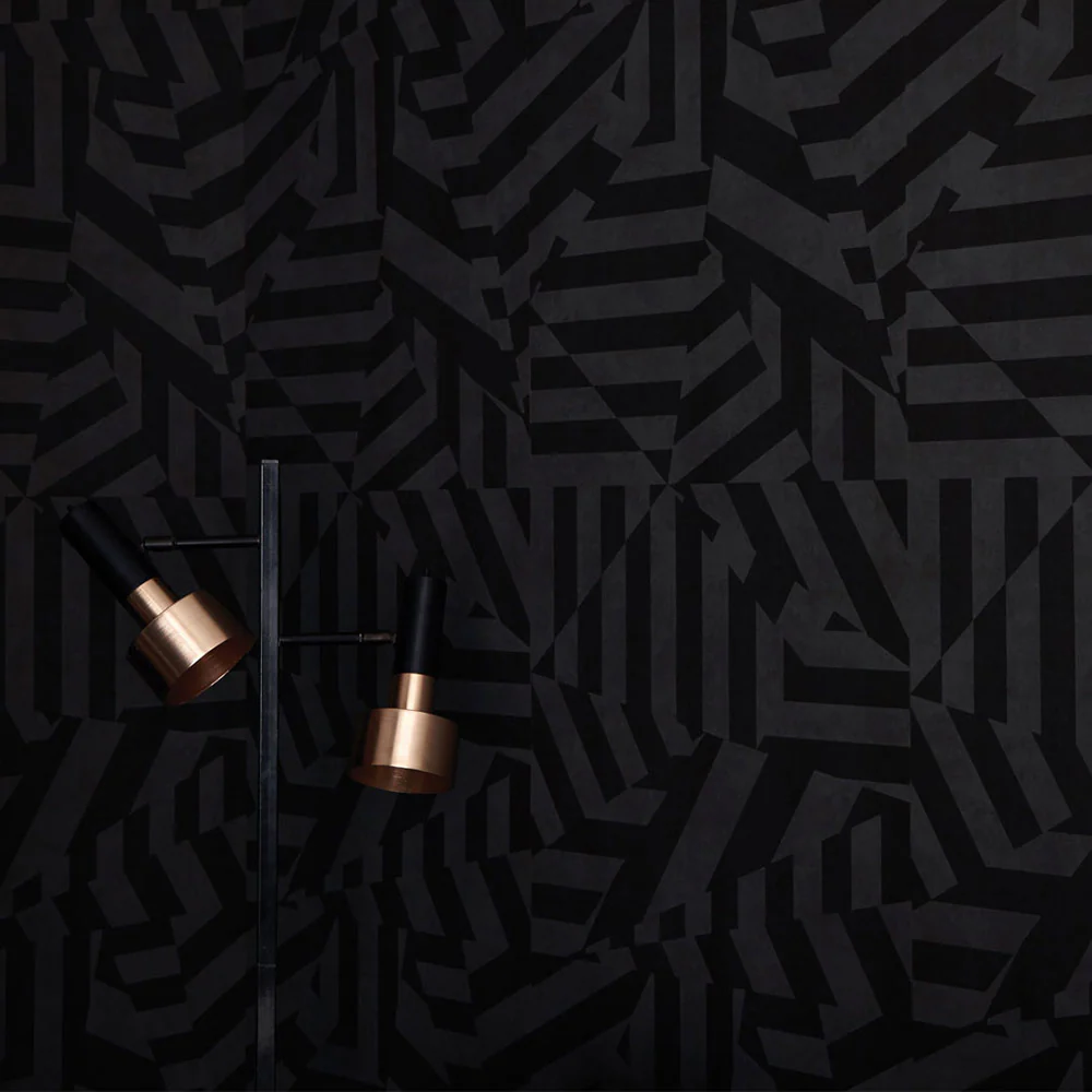 Dazzle Wallpaper - Charcoal - Image 4