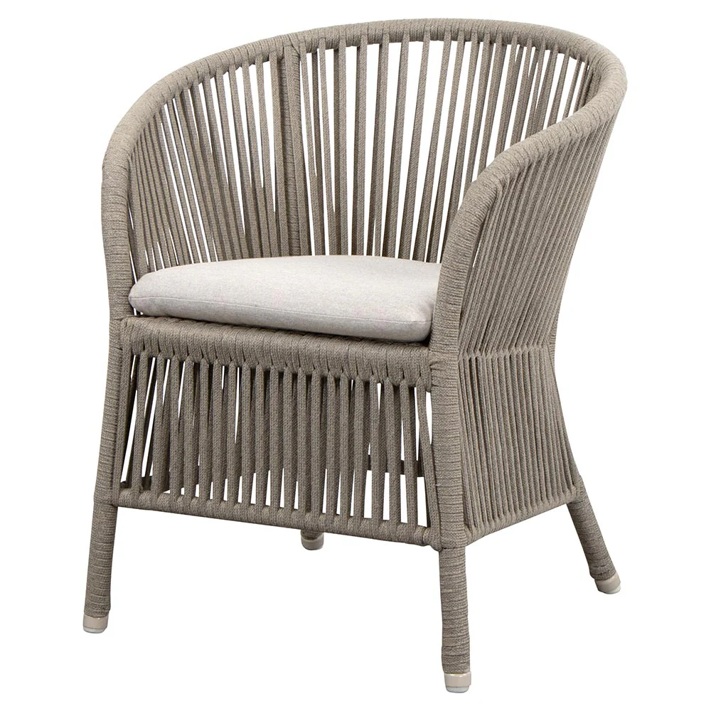 Derby Chair - Sand Seat Cushion, Taupe Rope Frame