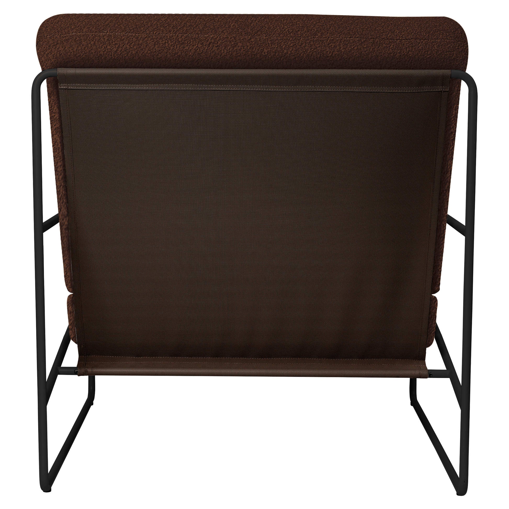 Desert 1-Seater Outdoor Sofa - Chestnut, Black Frame - Image 3