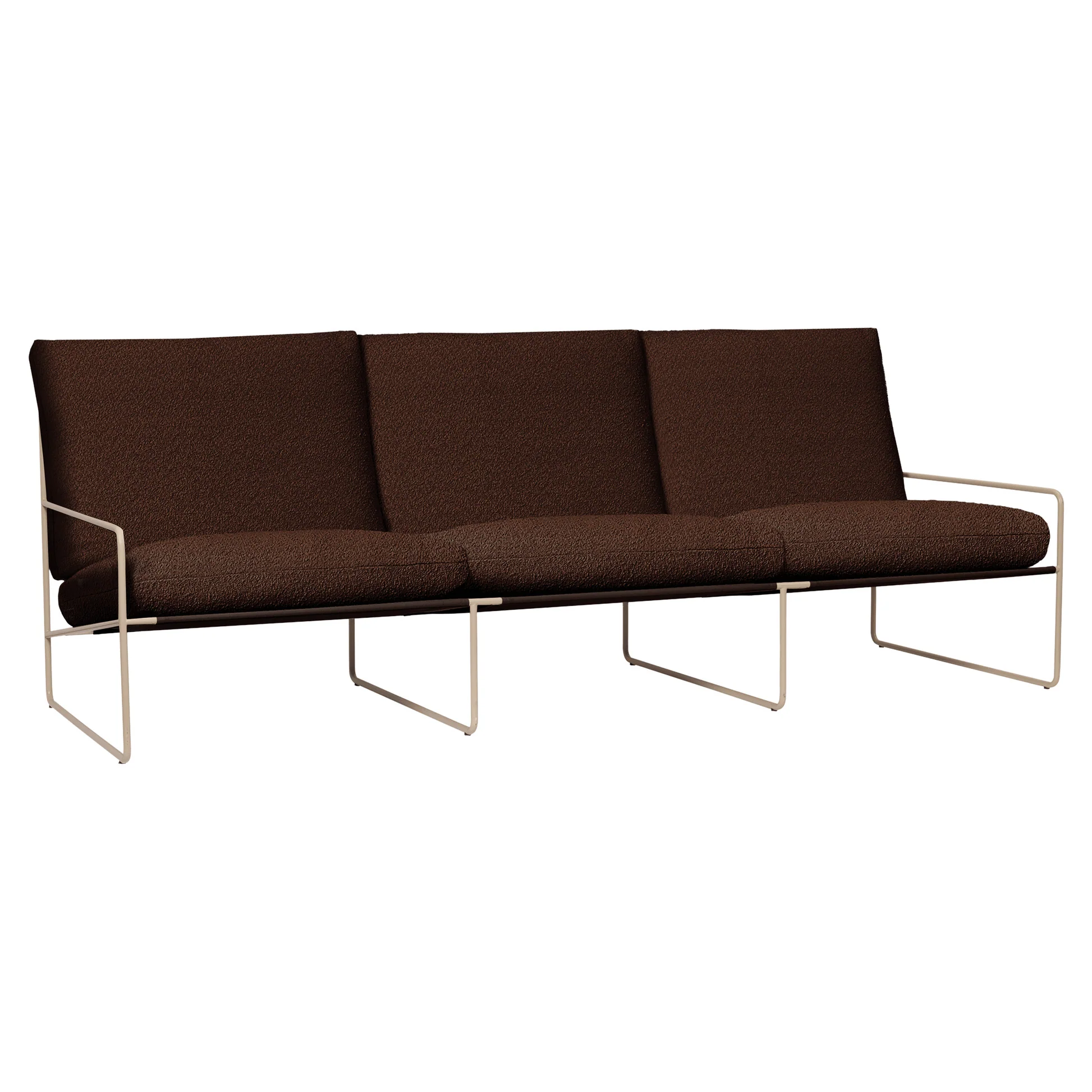 Desert 3-Seater Outdoor Sofa - Chestnut, Cashmere Frame - Image 2