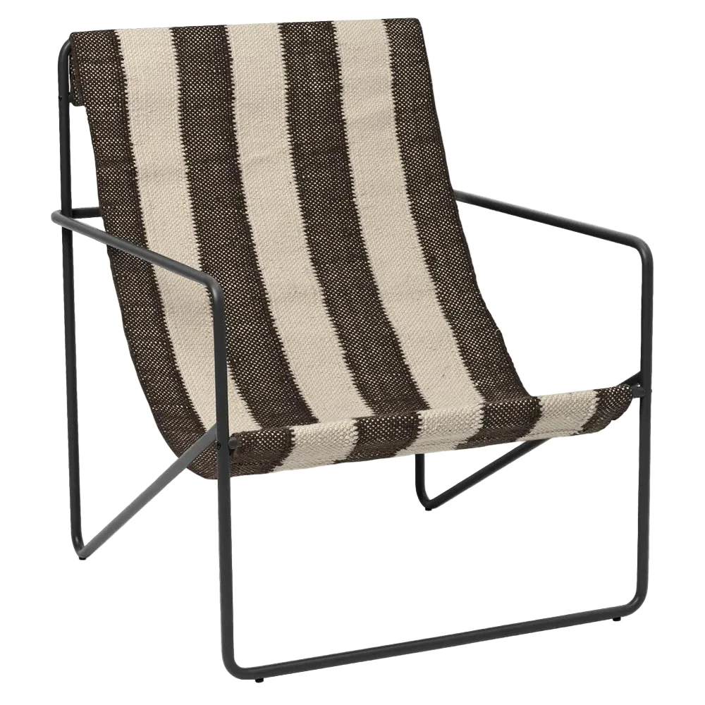 Desert Lounge Chair - Black, Off-white, Chocolate