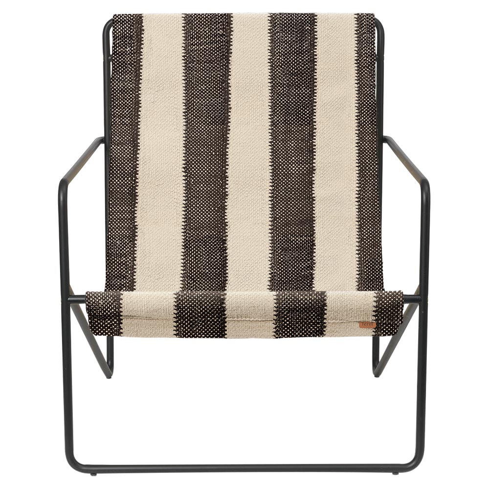 Desert Lounge Chair - Black, Off-white, Chocolate - Image 2