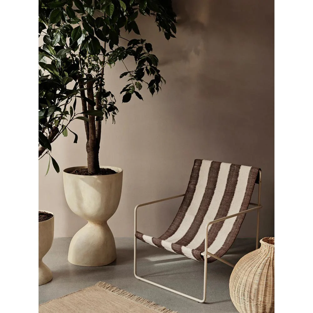 Desert Lounge Chair - Black, Off-white, Chocolate - Image 3
