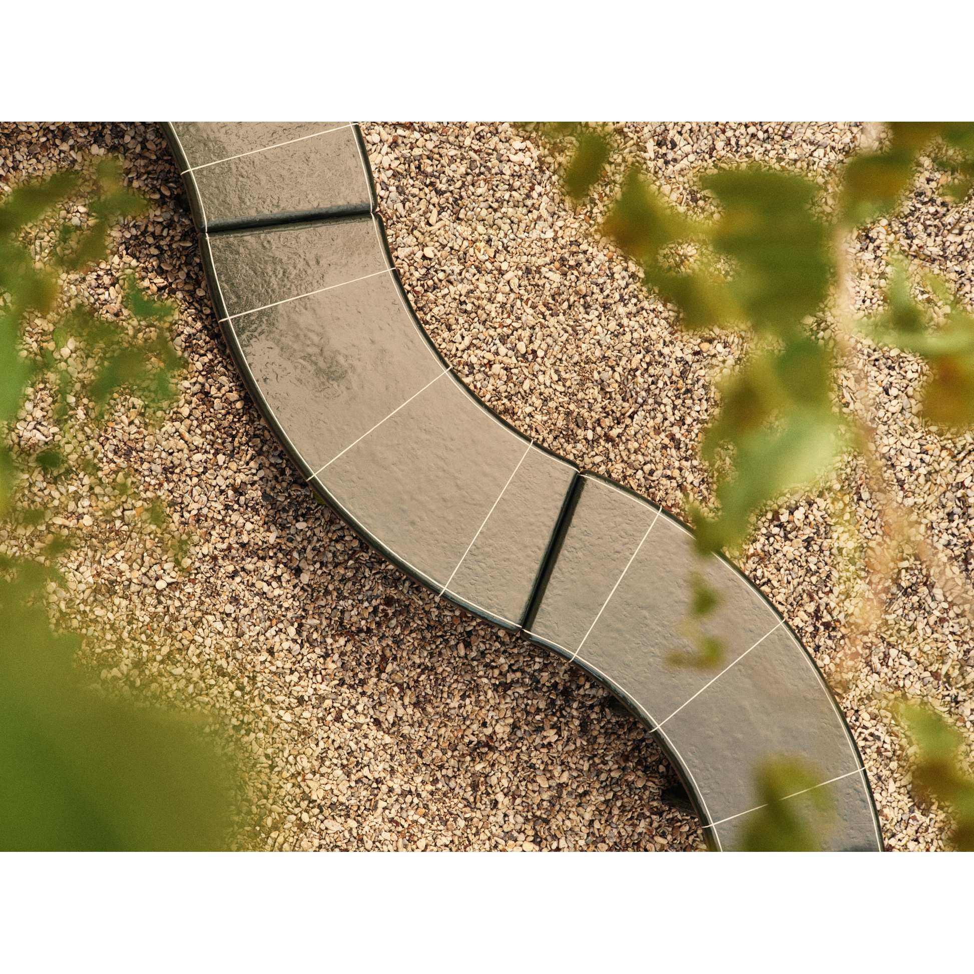 Deya Curved Bench - Dark Green - Image 3