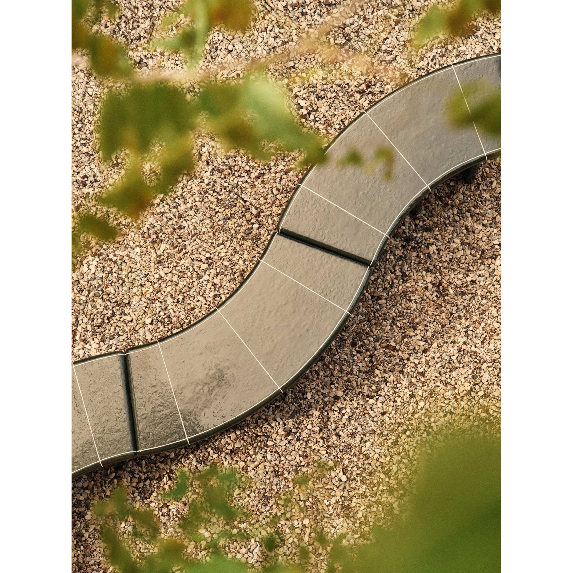 Deya Curved Bench - Dark Green - Image 5