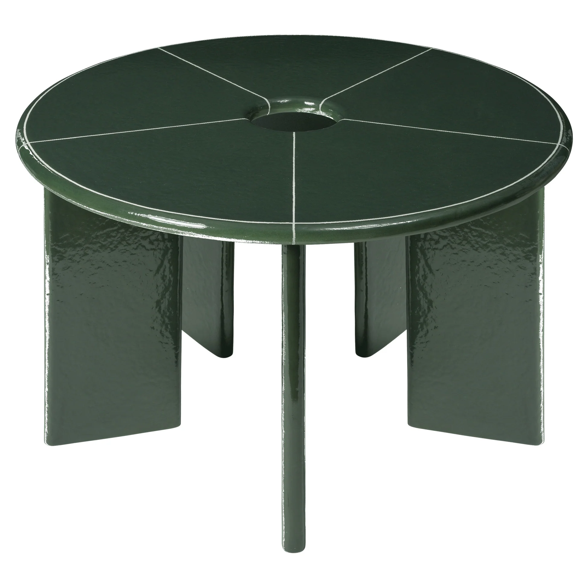 Deya Dining Table - Dark Green